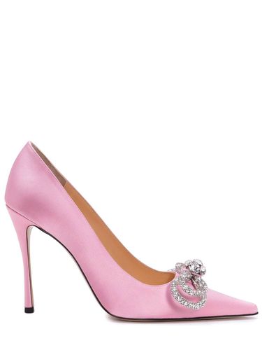 Mm Double Bow Satin Pumps - MACH & MACH - Modalova