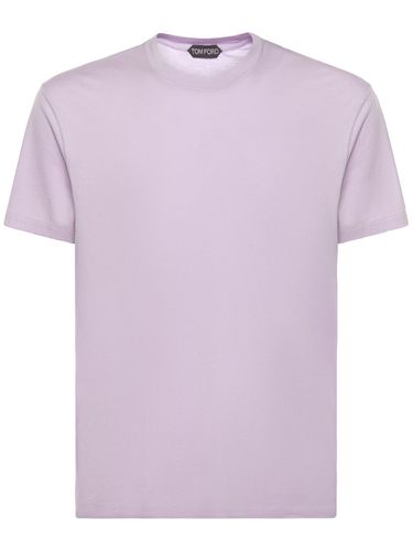 Cotton Blend Crewneck T-shirt - TOM FORD - Modalova