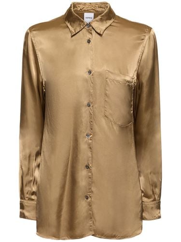 Viscose Satin Regular Fit Shirt - ASPESI - Modalova