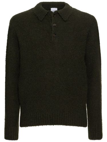 Brushed Shetland Wool Knit L/s Polo - ASPESI - Modalova