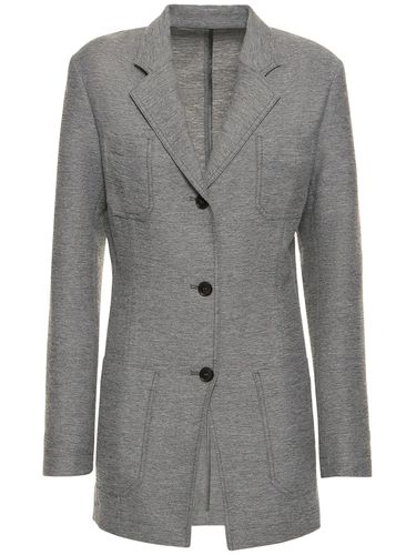 Slim Wool Blend Blazer - TOTEME - Modalova