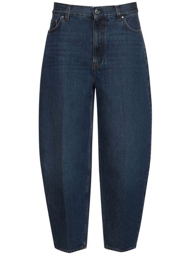 Tapered Cotton Denim Wide Jeans - TOTEME - Modalova