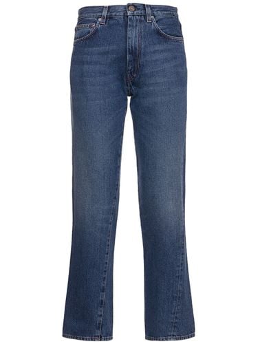 Twisted Seam Cotton Denim Jeans - TOTEME - Modalova