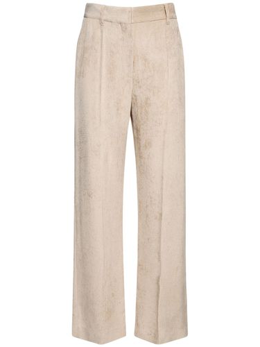 Fluid Viscose Corduroy Wide Pants - BRUNELLO CUCINELLI - Modalova