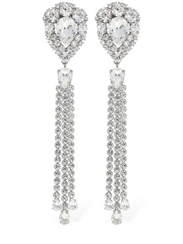 Crystal Earrings W/ Fringes - ALESSANDRA RICH - Modalova