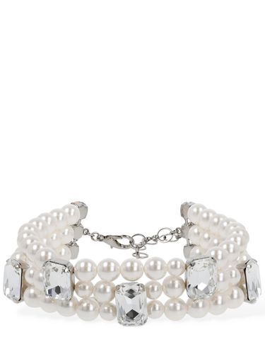 Faux Pearl Choker W/ Elements - ALESSANDRA RICH - Modalova