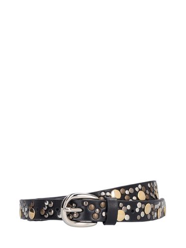 Cm Studded Leather Belt - ALESSANDRA RICH - Modalova