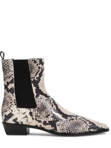 Mm Lennon Python Print Ankle Boots - SIMKHAI - Modalova