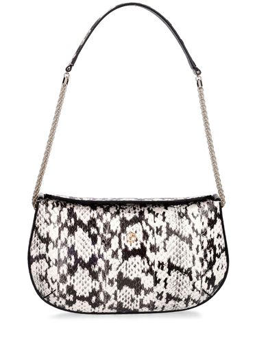 Bolso De Hombro De Piel De Serpiente - GIORGIO ARMANI - Modalova