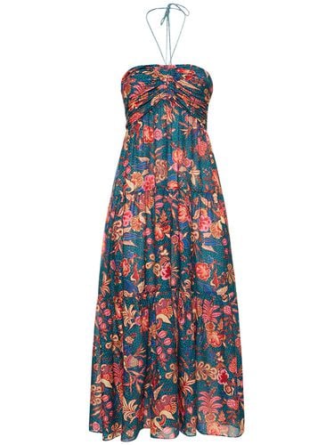 Siya Printed Cotton Blend Midi Dress - ULLA JOHNSON - Modalova