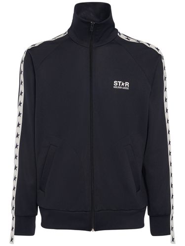 Star Zipped Technical Jersey Jacket - GOLDEN GOOSE - Modalova