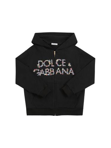 Sudadera De Algodón Con Capucha - DOLCE & GABBANA - Modalova