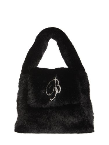 Logo Plush Top Handle Bag - BLUMARINE - Modalova