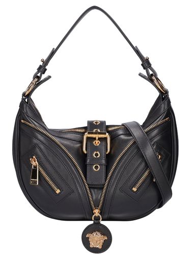 Dua Lipa Small Leather Hobo Bag - VERSACE - Modalova