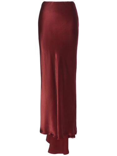 Madeleen Draped Satin Flared Long Skirt - ANN DEMEULEMEESTER - Modalova