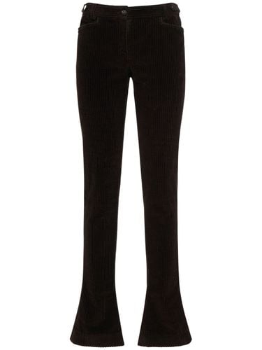 Corduroy Low Rise Bootcut Pants - DOLCE & GABBANA - Modalova