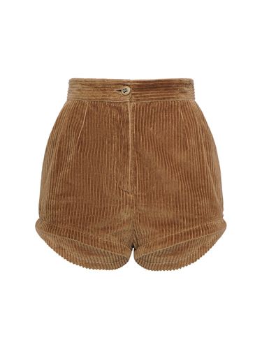 Corduroy High Rise Shorts - DOLCE & GABBANA - Modalova