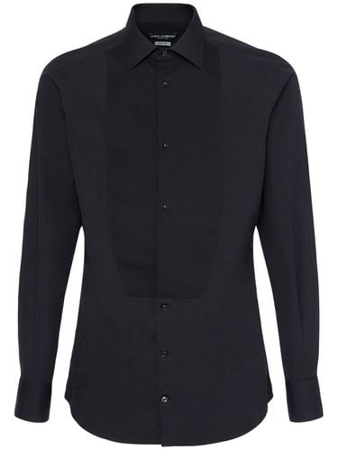 Cotton Tuxedo Shirt - DOLCE & GABBANA - Modalova