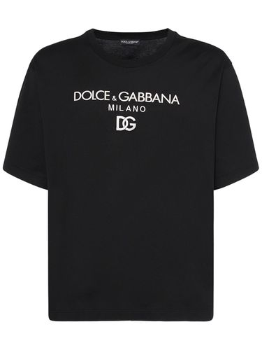 Logo Cotton T-shirt - DOLCE & GABBANA - Modalova