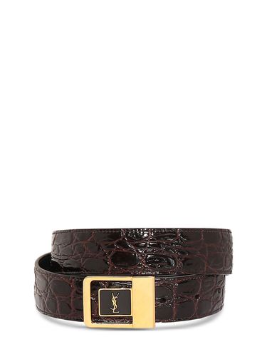 Cm Boucle La 66 Embossed Leather Belt - SAINT LAURENT - Modalova