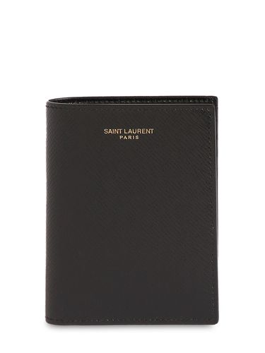 Saint Laurent Leather Card Wallet - SAINT LAURENT - Modalova