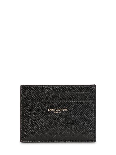 Saint Laurent Leather Card Holder - SAINT LAURENT - Modalova