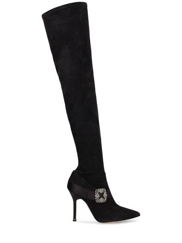 Mm Plininanuthi Suede High Boots - MANOLO BLAHNIK - Modalova