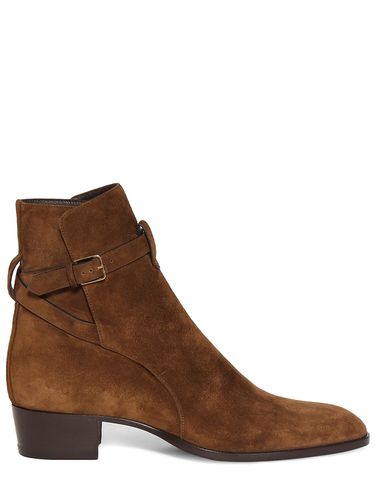 Wyatt 40 Jodhpur Suede Boots - SAINT LAURENT - Modalova