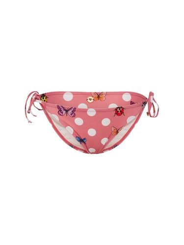 Butterfly Printed Bikini Bottoms - VERSACE - Modalova