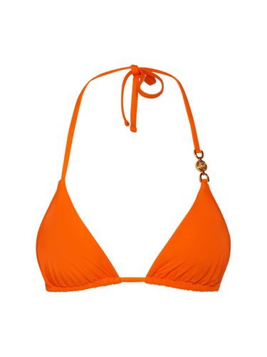 Triangle Bikini Top W/metal Logo - VERSACE - Modalova