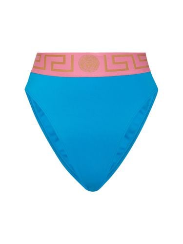 Greca High Rise Bikini Bottoms - VERSACE - Modalova