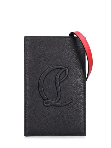 By My Side Leather Phone Case W/logo - CHRISTIAN LOUBOUTIN - Modalova