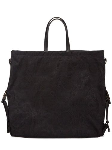 Barocco Nylon Tote Bag - VERSACE - Modalova