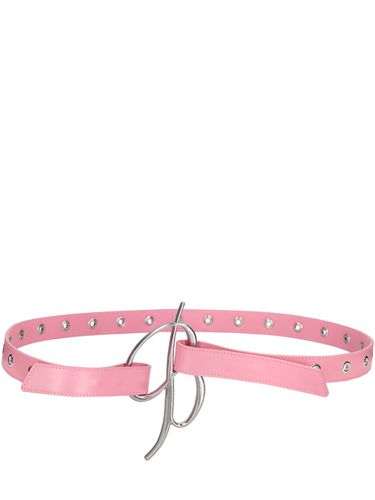 Logo Leather Belt - BLUMARINE - Modalova