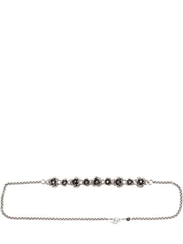 Metallic Rose Belt - BLUMARINE - Modalova