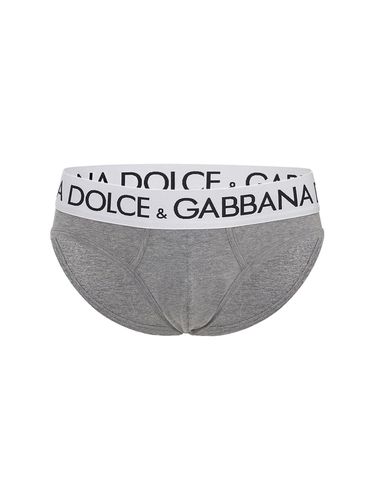 Calzoncillos De Algodón Con Logo - DOLCE & GABBANA - Modalova