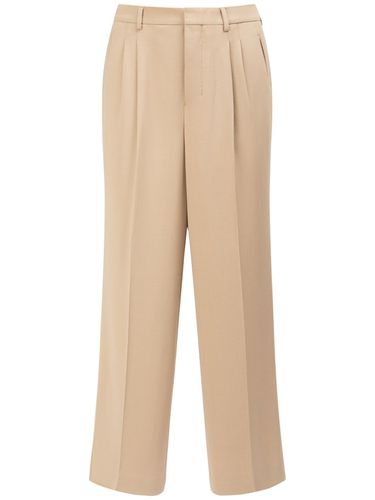 Wool & Viscose Twill Straight Pants - AMI PARIS - Modalova