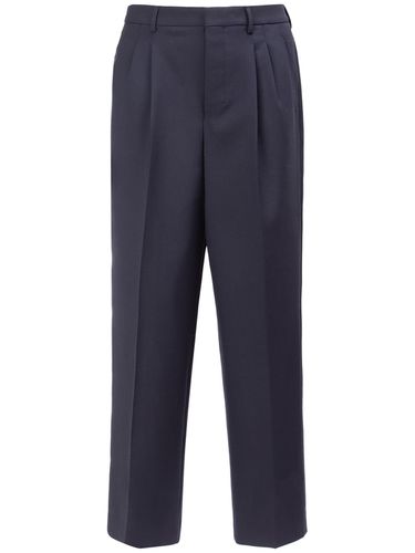 Wool & Viscose Twill Straight Pants - AMI PARIS - Modalova