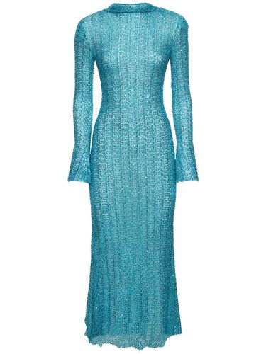 Beaded Knit Maxi Dress - SELF-PORTRAIT - Modalova