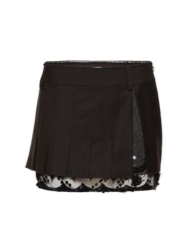 Brone Wool Mini Skirt W/ Tulle - 16ARLINGTON - Modalova