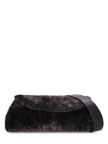 Small Cannolo Shearling Shoulder Bag - JIL SANDER - Modalova