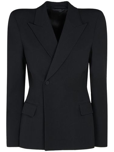 Blazer De Sarga De Lana - BALENCIAGA - Modalova