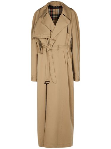 Cotton Twill Trench Coat - BALENCIAGA - Modalova