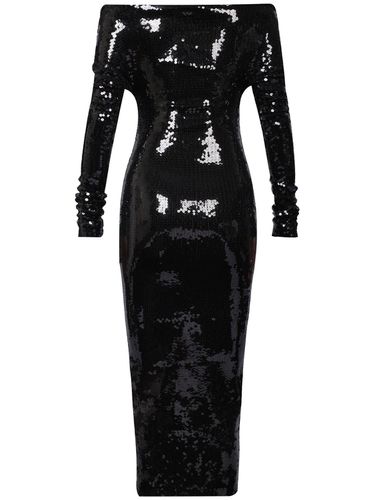 Sequined Long Sleeve Midi Dress - ALEXANDRE VAUTHIER - Modalova