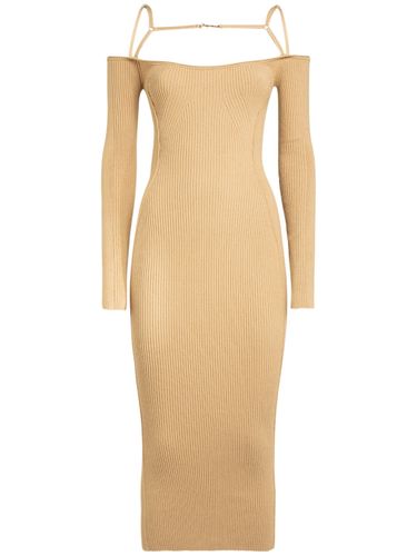 La Robe Sierra Ribbed Jersey Midi Dress - JACQUEMUS - Modalova