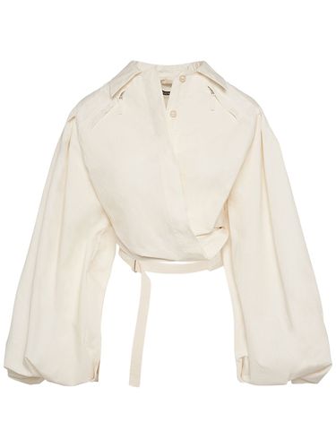 Le Haut Bahia Boule Poplin Crop Shirt - JACQUEMUS - Modalova