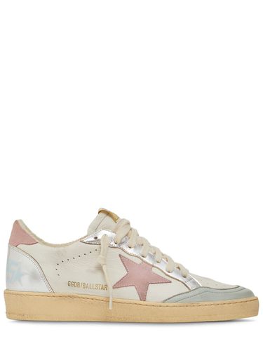 Mm Ball Star Leather Sneakers - GOLDEN GOOSE - Modalova