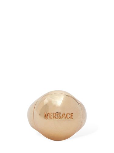 Logo Lettering Bold Ring - VERSACE - Modalova