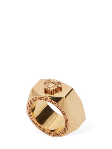 Medusa Squared Ring - VERSACE - Modalova