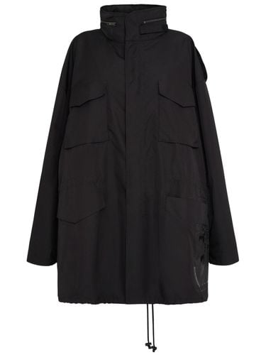 Cordura Oversize Hooded Coat W/ Pockets - MAISON MARGIELA - Modalova